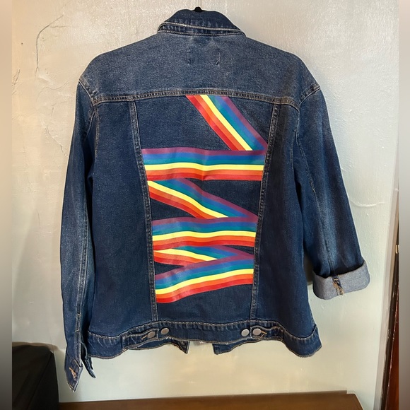 One of a kind PRIDE Denim jacket! - Picture 1 of 2